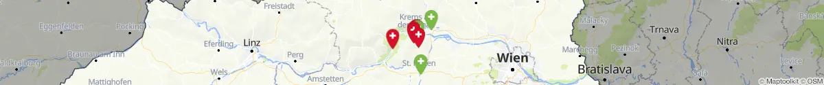 Map view for Pharmacies emergency services nearby Weißenkirchen in der Wachau (Krems (Land), Niederösterreich)